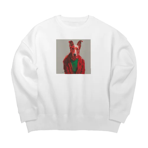 クリスマス犬 Big Crew Neck Sweatshirt