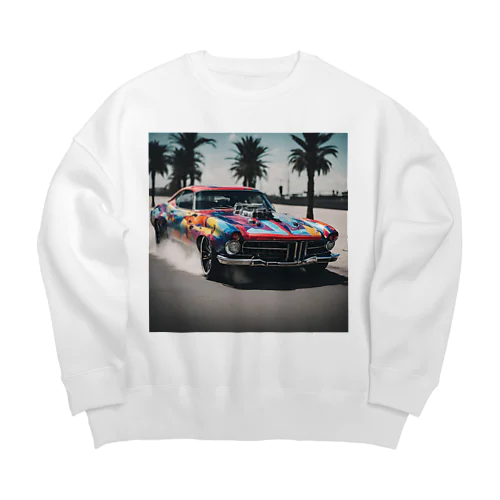 外車　かっこいい Big Crew Neck Sweatshirt