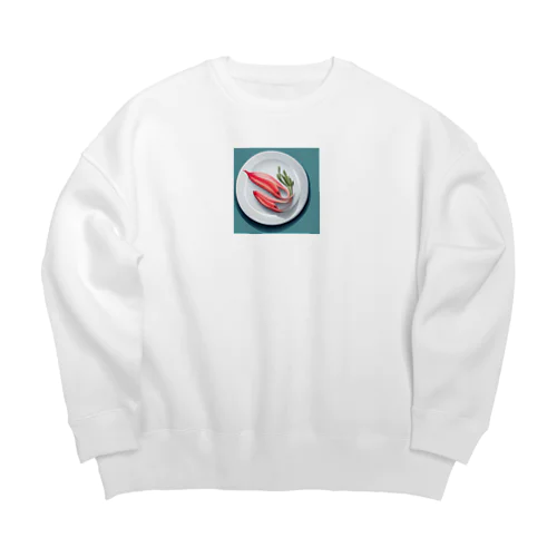 「海のデリカテッセン」 Big Crew Neck Sweatshirt