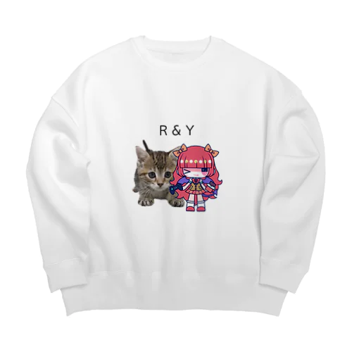 R&Y りっちゃんとゆいの幼少期 Big Crew Neck Sweatshirt