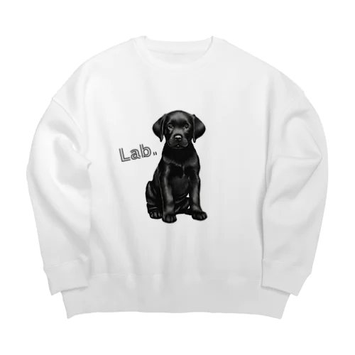 黒Lab.グッズ Big Crew Neck Sweatshirt