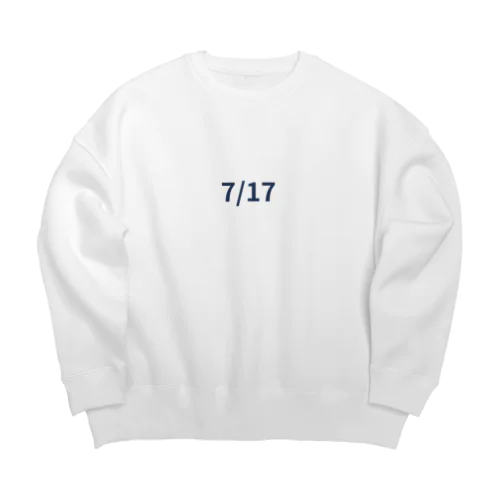 日付グッズ　7/17バージョン Big Crew Neck Sweatshirt