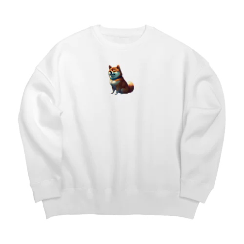 ぷくぷく柴犬 Big Crew Neck Sweatshirt