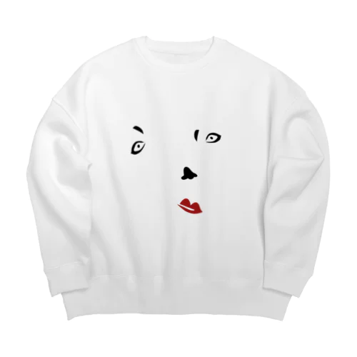 福笑い Big Crew Neck Sweatshirt