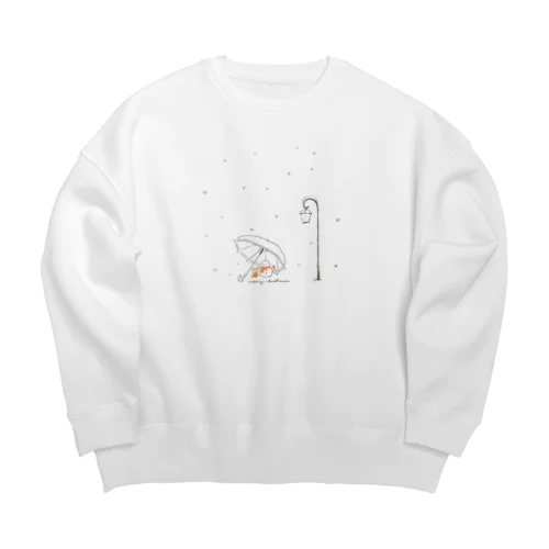 スノーマンとメリークリスマス Big Crew Neck Sweatshirt