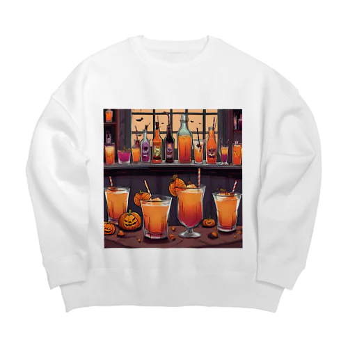 ハロウィーンなカクテルシリーズ Big Crew Neck Sweatshirt