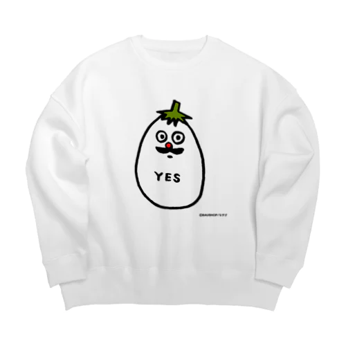 バウの「ナスビ」 Big Crew Neck Sweatshirt