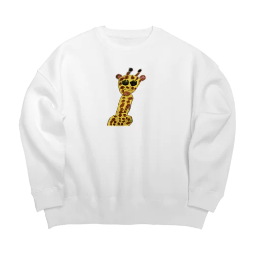 きりんだよっ！ Big Crew Neck Sweatshirt