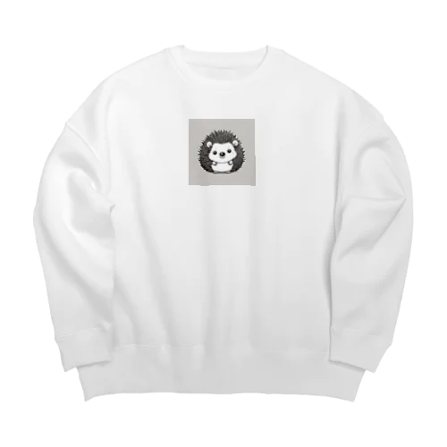 可愛いハリネズミ Big Crew Neck Sweatshirt