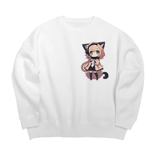 鮮やかな色使い Big Crew Neck Sweatshirt