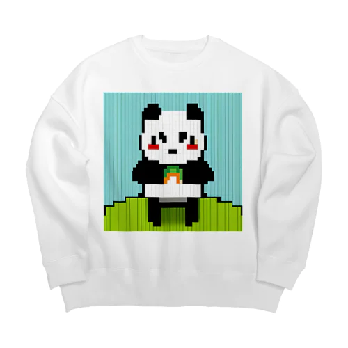 ぴくせるぱんだ Big Crew Neck Sweatshirt