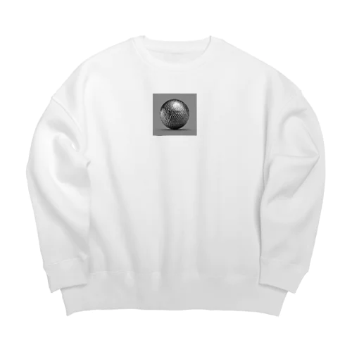 ゴルフボールキラキラ Big Crew Neck Sweatshirt