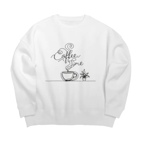 coffeetime Big Crew Neck Sweatshirt