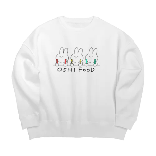 OSHI FOOD Big Crew Neck Sweatshirt