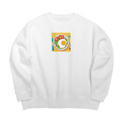 エッグサラダ Big Crew Neck Sweatshirt