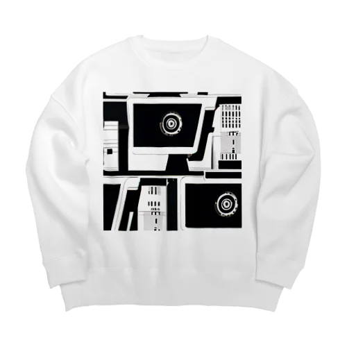 モニタ－のなかの瞳 Big Crew Neck Sweatshirt