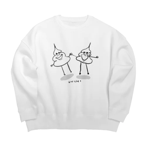 UNCHI FRIENDS Big Crew Neck Sweatshirt