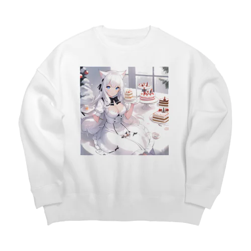 ホワイトクリスマス Big Crew Neck Sweatshirt