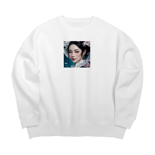 幻想の微笑 Big Crew Neck Sweatshirt