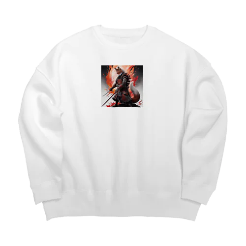 狡知の舞 - Dance of Cunning Valor Big Crew Neck Sweatshirt