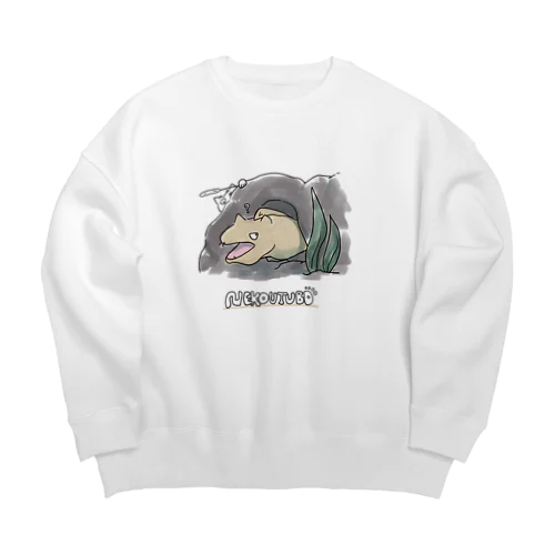 うつぼねこ（ねこ付き） Big Crew Neck Sweatshirt