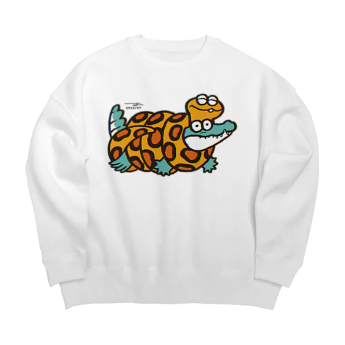 ワニの隣人ヘビ Big Crew Neck Sweatshirt