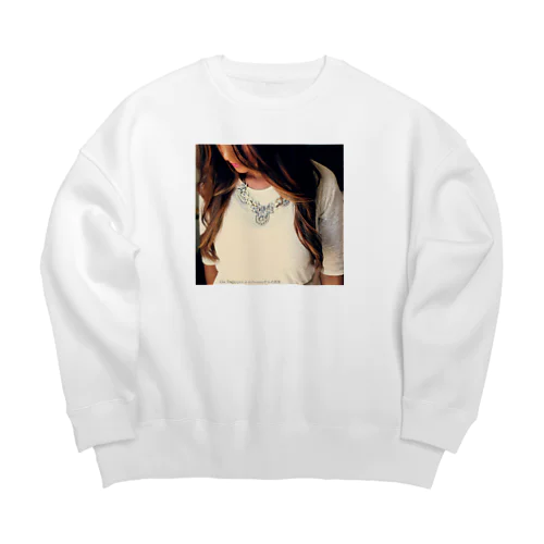 Beautiful Girl of heaven Big Crew Neck Sweatshirt