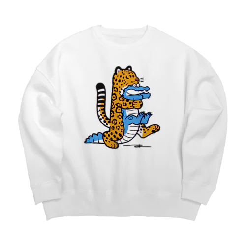 ワニの隣人ジャガー Big Crew Neck Sweatshirt