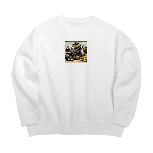 ワイルドワニ Big Crew Neck Sweatshirt