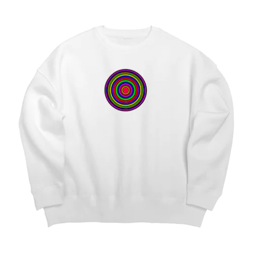 同心円 Big Crew Neck Sweatshirt