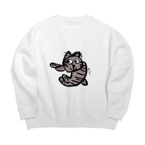 丸まるチャチャ Big Crew Neck Sweatshirt