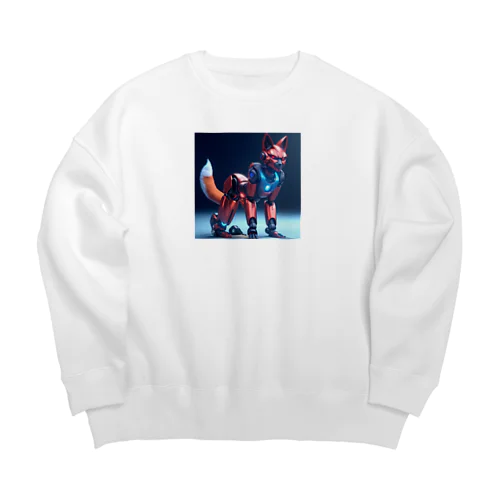 「永遠の忠誠：キツネロボットの物語」 ： "Eternal Loyalty: Story of the Kitsune Robot" Big Crew Neck Sweatshirt