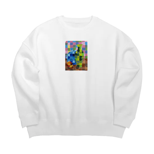 カラフルグリッド・コレクション Big Crew Neck Sweatshirt