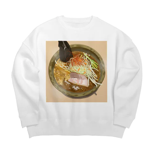 ラーメン2 Big Crew Neck Sweatshirt