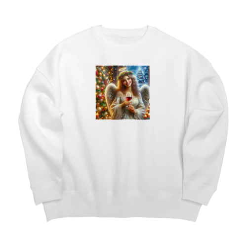 呑天使のクリスマス Big Crew Neck Sweatshirt