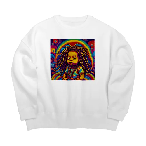 ドレッドくん Big Crew Neck Sweatshirt