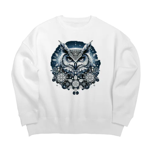 フクロウリース Big Crew Neck Sweatshirt