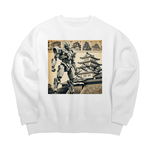 彦根城ロボ Big Crew Neck Sweatshirt