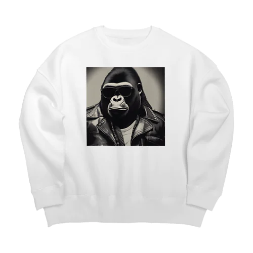 シルバーバックダンディゴリラ Big Crew Neck Sweatshirt