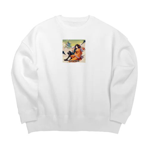 ドット絵ひまりちゃん Big Crew Neck Sweatshirt