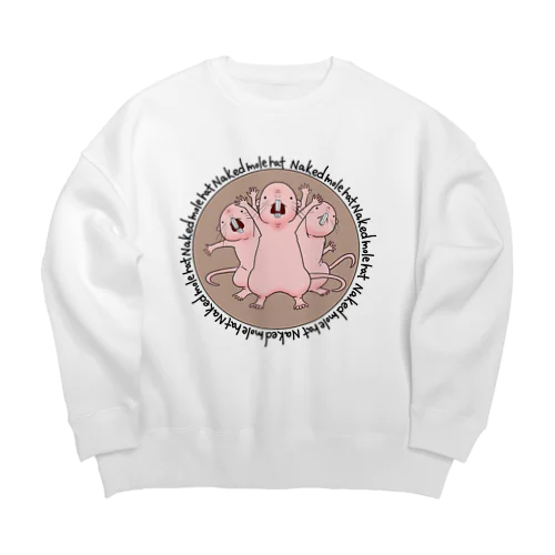 スリーハダカデバネズミ！ Big Crew Neck Sweatshirt