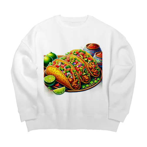 【フード】メキシカンタコス Big Crew Neck Sweatshirt