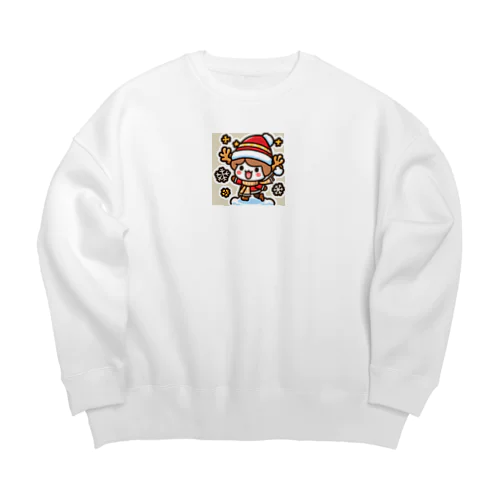 冬の魔法使い Big Crew Neck Sweatshirt