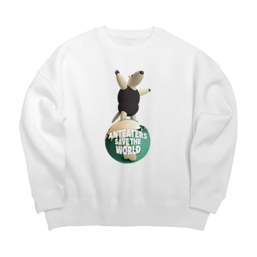 アリクイが世界を救う Big Crew Neck Sweatshirt