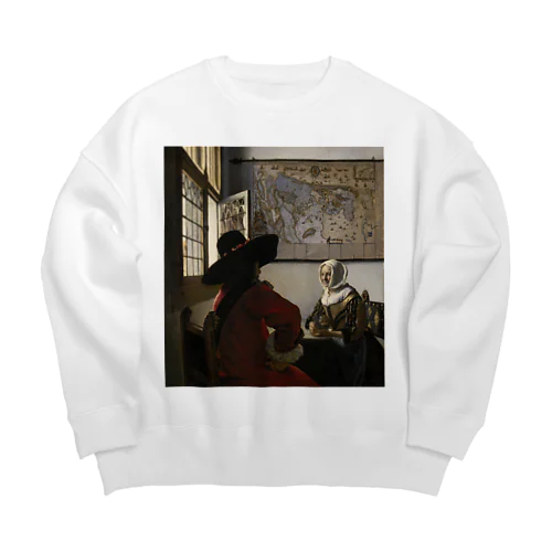 兵士と笑う女 / Officer and Laughing Girl Big Crew Neck Sweatshirt