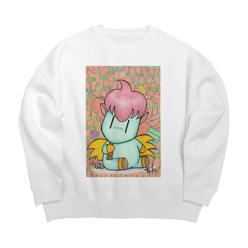 にんじんおいしいよ～ Big Crew Neck Sweatshirt