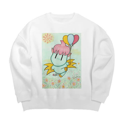 おはなばたけだよ Big Crew Neck Sweatshirt