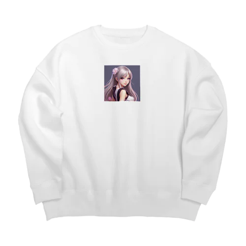 セクシー美少女アイドル Big Crew Neck Sweatshirt