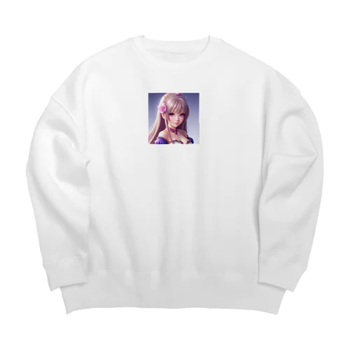 美少女アイドル Big Crew Neck Sweatshirt