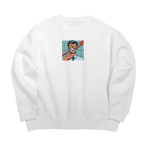 増税眼鏡のイメージってこんな感じであってますか？ Big Crew Neck Sweatshirt